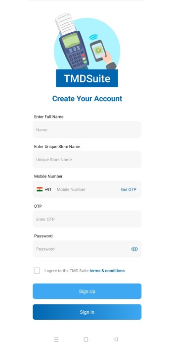 How to  Create Store In TMDSuite application?
