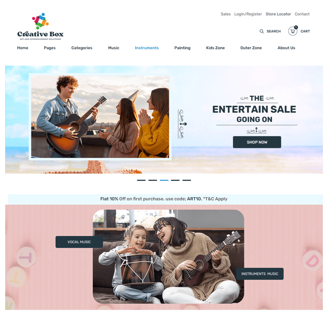 Art & Entertainment Theme